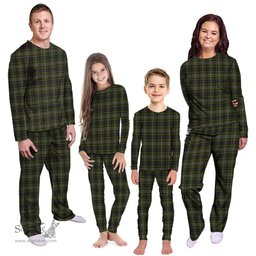 Scottish Davidson Tulloch Dress Clan Tartan Pyjama Family Set - Classic Scottish Plaid Tartan Plaid