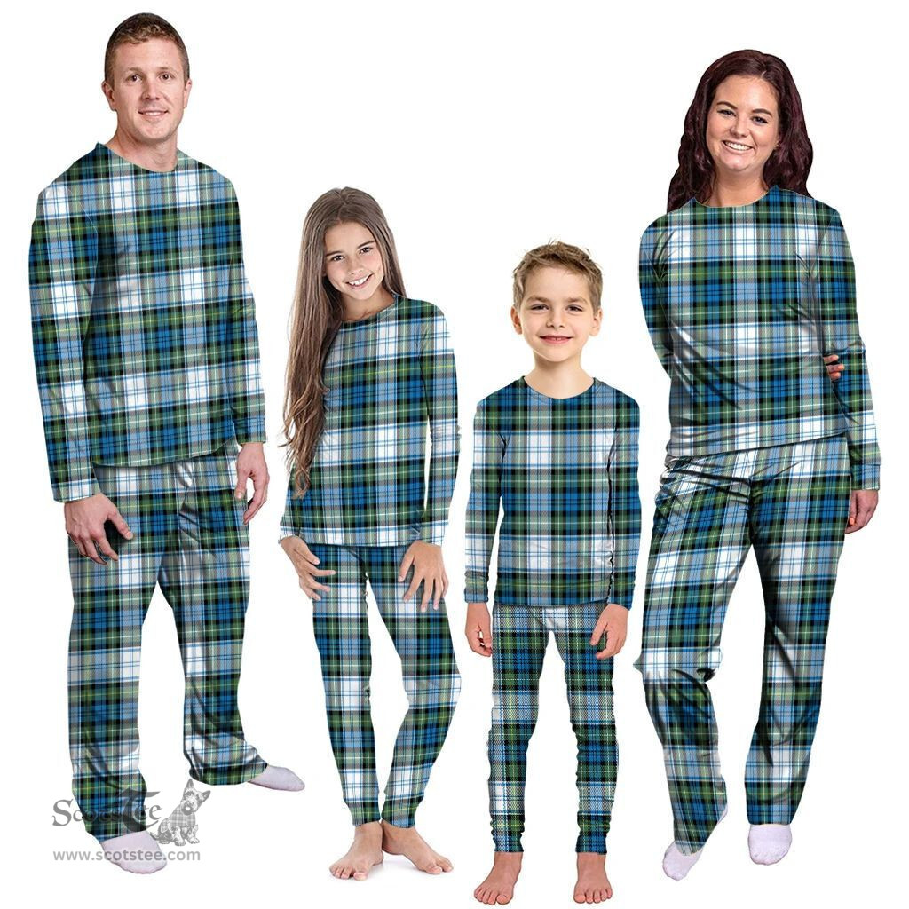 Scottish Campbell Dress Ancient Clan Tartan Pyjama Family Set - Classic Scottish Plaid Tartan Plaid