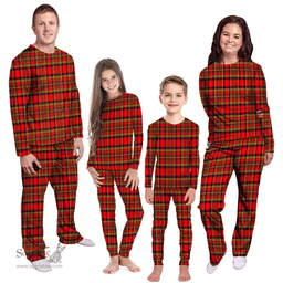 Scottish Hepburn Clan Tartan Pyjama Family Set - Classic Scottish Plaid Tartan Plaid