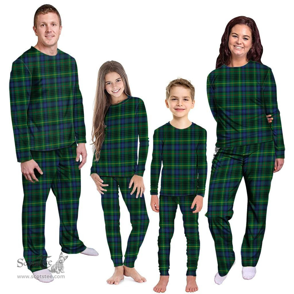 Scottish Stewart Hunting Modern Clan Tartan Pyjama Family Set - Classic Scottish Plaid Tartan Plaid