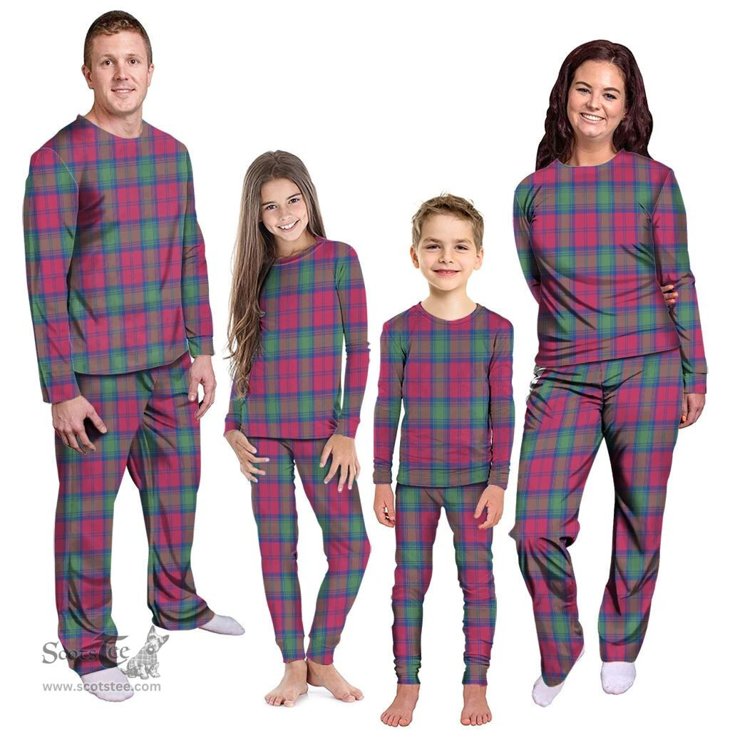 Scottish Lindsay Ancient Clan Tartan Pyjama Family Set - Classic Scottish Plaid Tartan Plaid