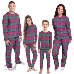 Scottish Lindsay Ancient Clan Tartan Pyjama Family Set - Classic Scottish Plaid Tartan Plaid