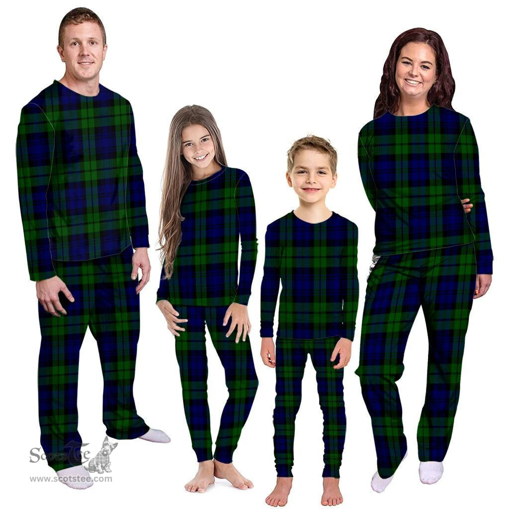 Scottish Bannatyne Clan Tartan Pyjama Family Set - Classic Scottish Plaid Tartan Plaid