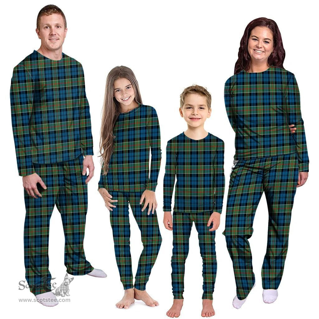 Scottish Colquhoun Ancient Clan Tartan Pyjama Family Set - Classic Scottish Plaid Tartan Plaid