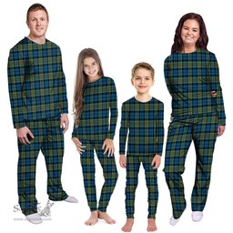 Scottish Colquhoun Ancient Clan Tartan Pyjama Family Set - Classic Scottish Plaid Tartan Plaid