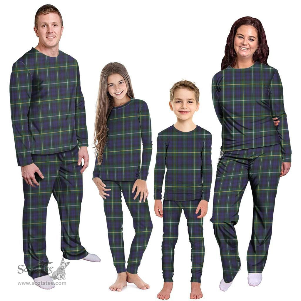 Scottish Campbell Argyll Modern Clan Tartan Pyjama Family Set - Classic Scottish Plaid Tartan Plaid