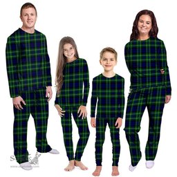 Scottish MacNeil of Colonsay Modern Clan Tartan Pyjama Family Set - Classic Scottish Plaid Tartan Plaid