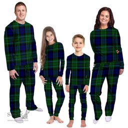 Scottish MacCallum Modern Clan Tartan Pyjama Family Set - Classic Scottish Plaid Tartan Plaid