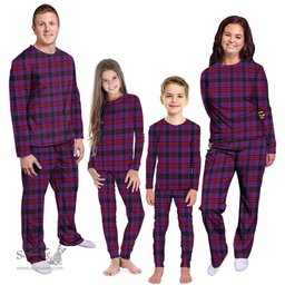 Scottish Montgomery Modern Clan Tartan Pyjama Family Set - Classic Scottish Plaid Tartan Plaid