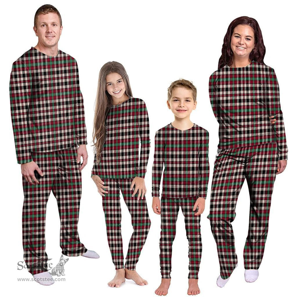 Scottish Borthwick Dress Ancient Clan Tartan Pyjama Family Set - Classic Scottish Plaid Tartan Plaid