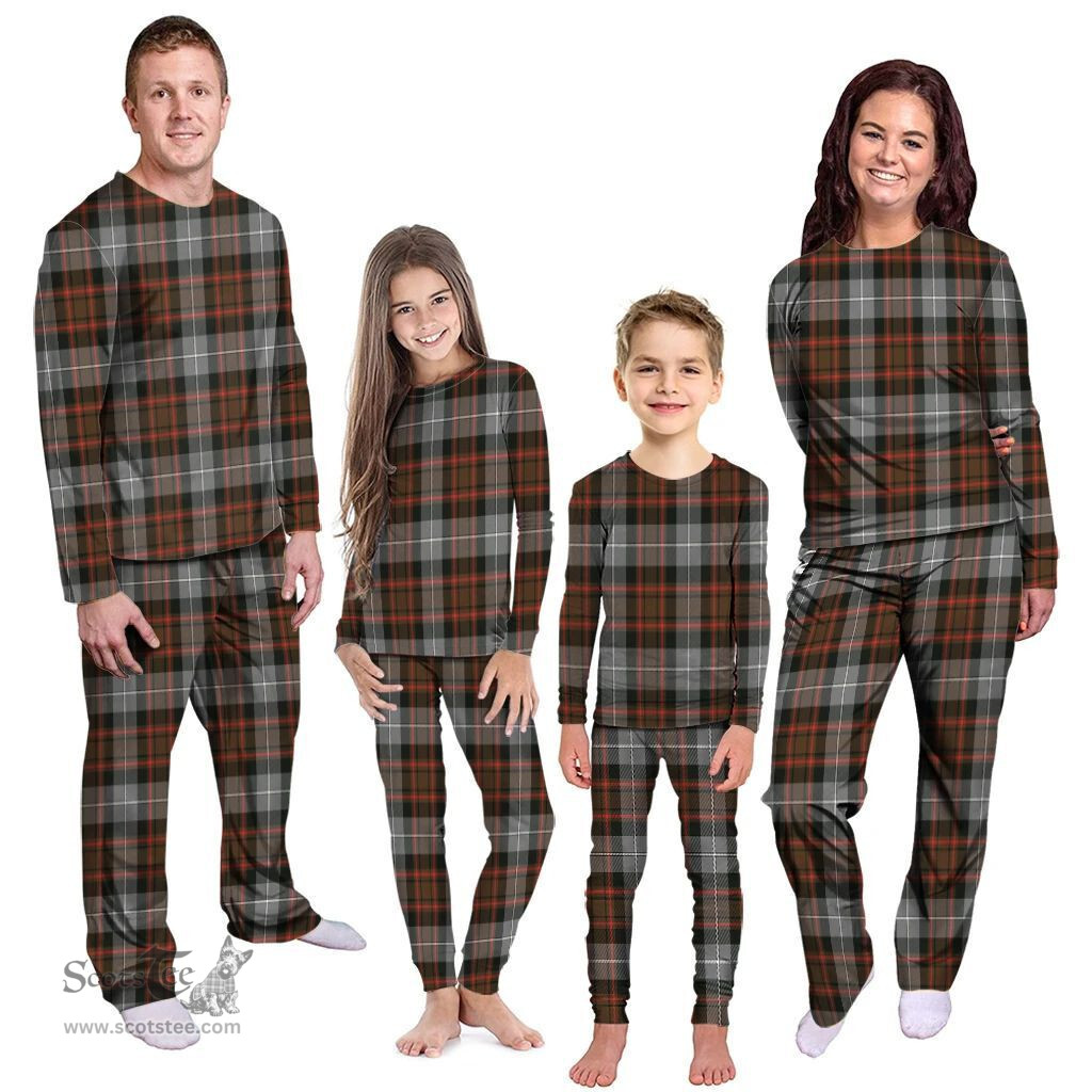 Scottish MacRae Hunting Weathered Clan Tartan Pyjama Family Set - Classic Scottish Plaid Tartan Plaid