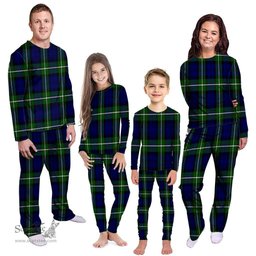 Scottish Bannerman Clan Tartan Pyjama Family Set - Classic Scottish Plaid Tartan Plaid