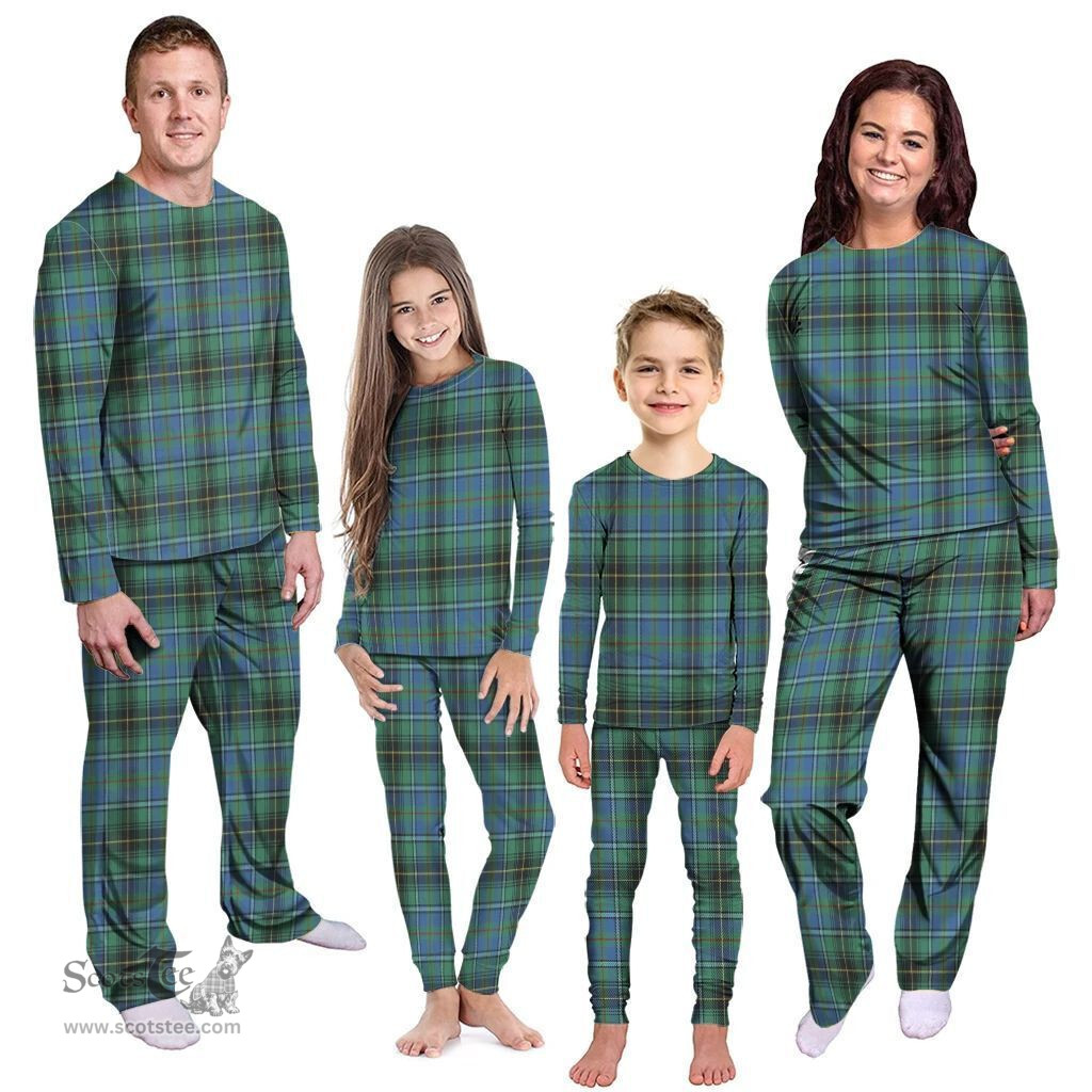 Scottish MacInnes Ancient Clan Tartan Pyjama Family Set - Classic Scottish Plaid Tartan Plaid
