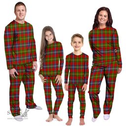 Scottish Forrester Clan Tartan Pyjama Family Set - Classic Scottish Plaid Tartan Plaid