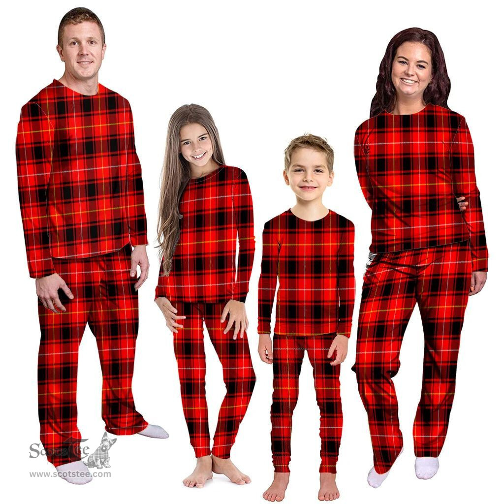 Scottish MacIver Modern Clan Tartan Pyjama Family Set - Classic Scottish Plaid Tartan Plaid