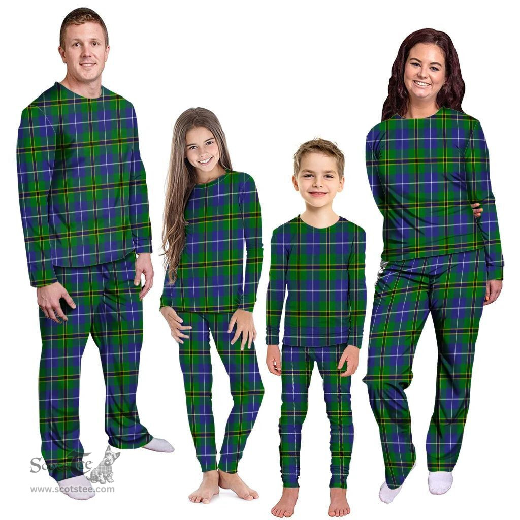 Scottish Turnbull Hunting Clan Tartan Pyjama Family Set - Classic Scottish Plaid Tartan Plaid