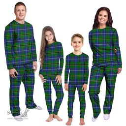Scottish Turnbull Hunting Clan Tartan Pyjama Family Set - Classic Scottish Plaid Tartan Plaid