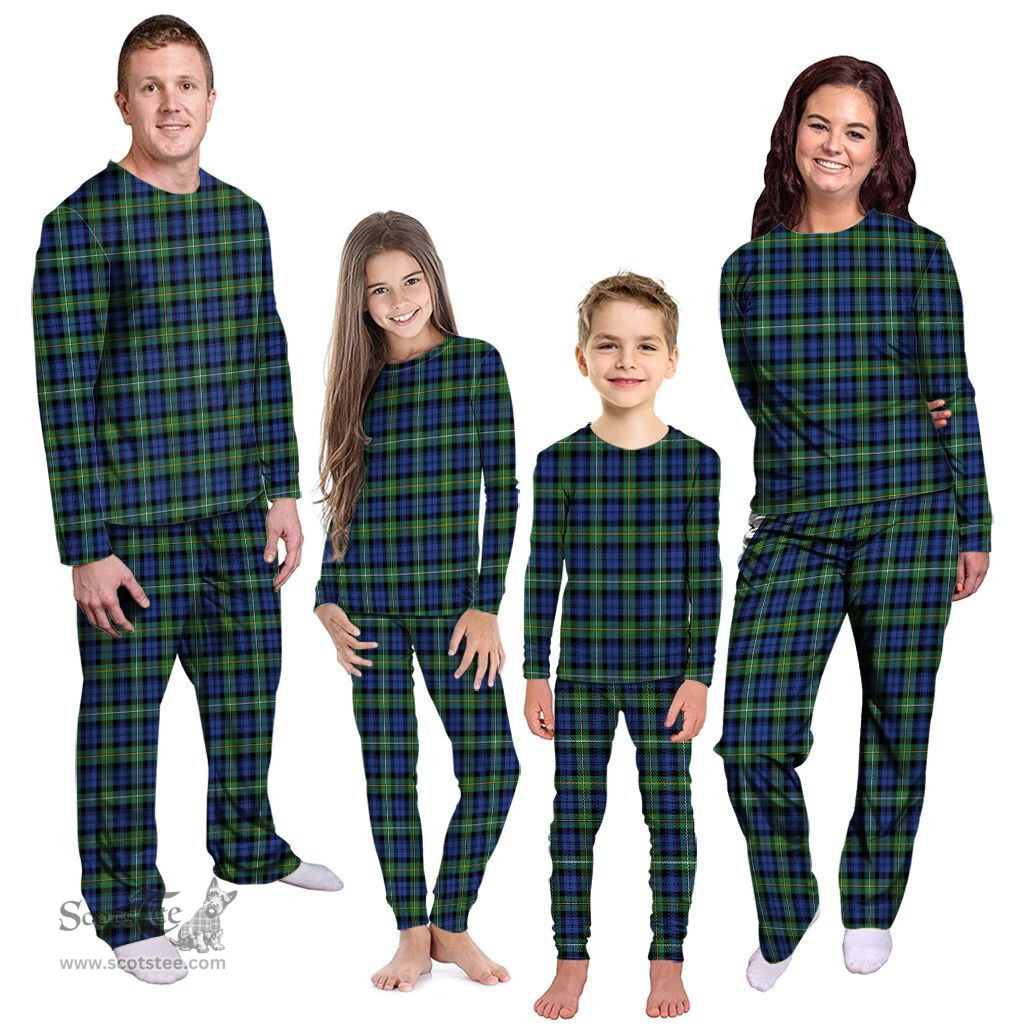 Scottish Campbell Argyll Ancient Clan Tartan Pyjama Family Set - Classic Scottish Plaid Tartan Plaid
