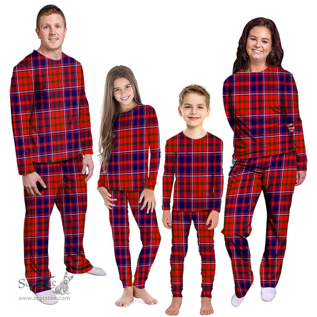 Scottish Cameron of Lochiel Modern Clan Tartan Pyjama Family Set - Classic Scottish Plaid Tartan Plaid
