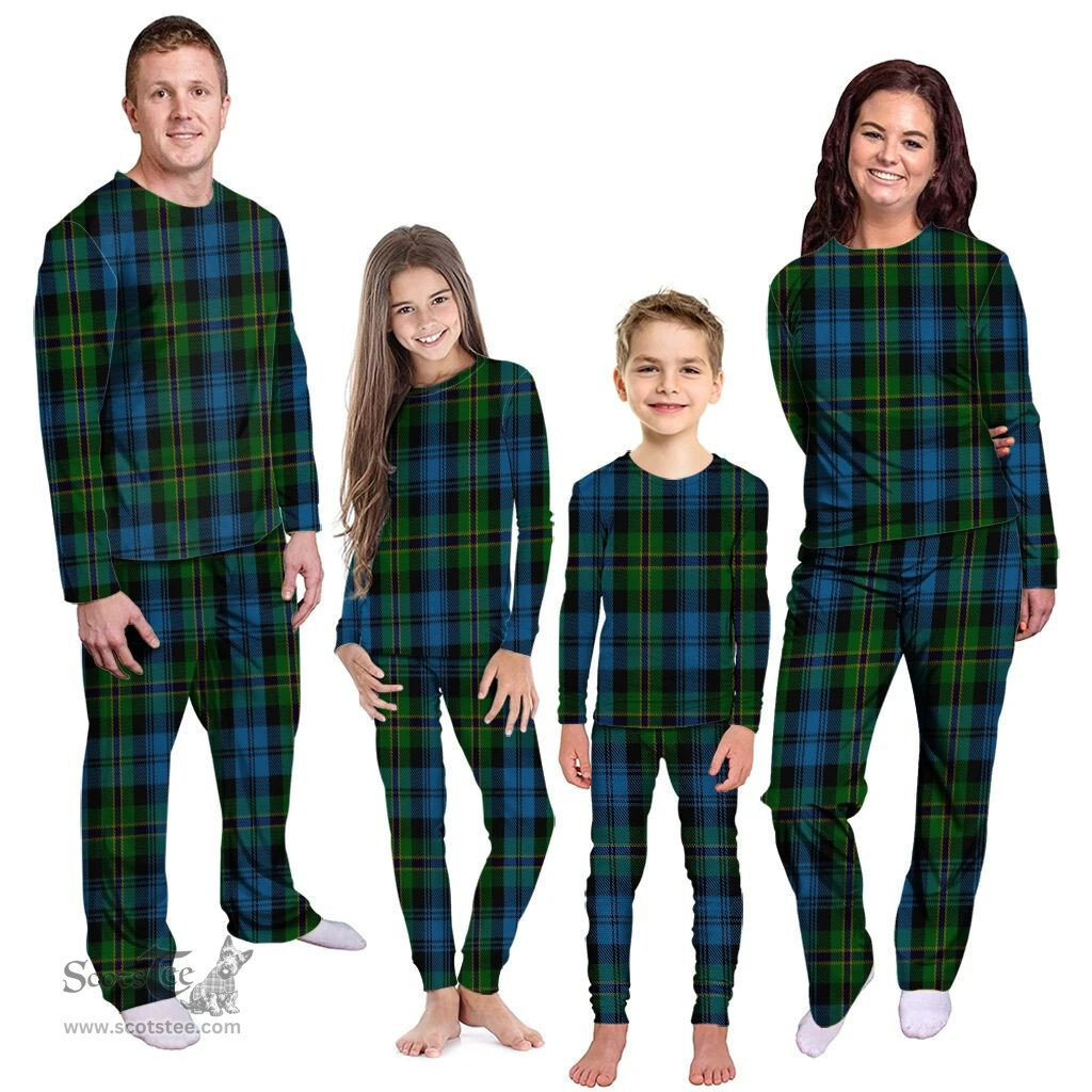 Scottish Polaris Military Clan Tartan Pyjama Family Set - Classic Scottish Plaid Tartan Plaid