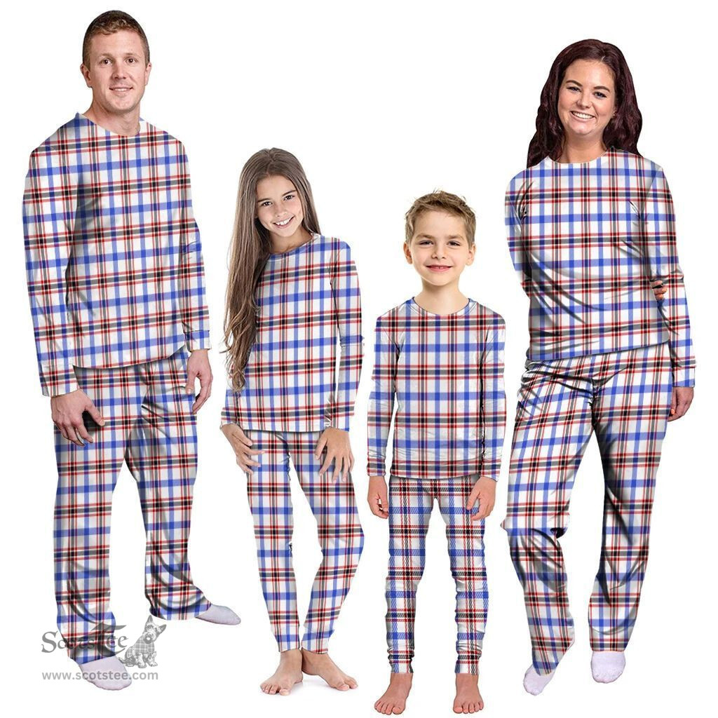 Scottish Boswell Modern Clan Tartan Pyjama Family Set - Classic Scottish Plaid Tartan Plaid