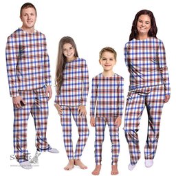 Scottish Boswell Modern Clan Tartan Pyjama Family Set - Classic Scottish Plaid Tartan Plaid