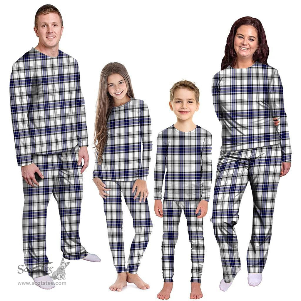 Scottish Hannay Modern Clan Tartan Pyjama Family Set - Classic Scottish Plaid Tartan Plaid