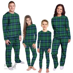 Scottish Armstrong Ancient Clan Tartan Pyjama Family Set - Classic Scottish Plaid Tartan Plaid