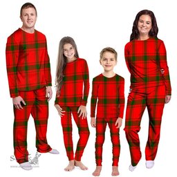 Scottish Darroch Clan Tartan Pyjama Family Set - Classic Scottish Plaid Tartan Plaid