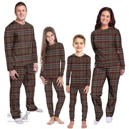 Scottish Nicolson Hunting Weathered Clan Tartan Pyjama Family Set - Classic Scottish Plaid Tartan Plaid