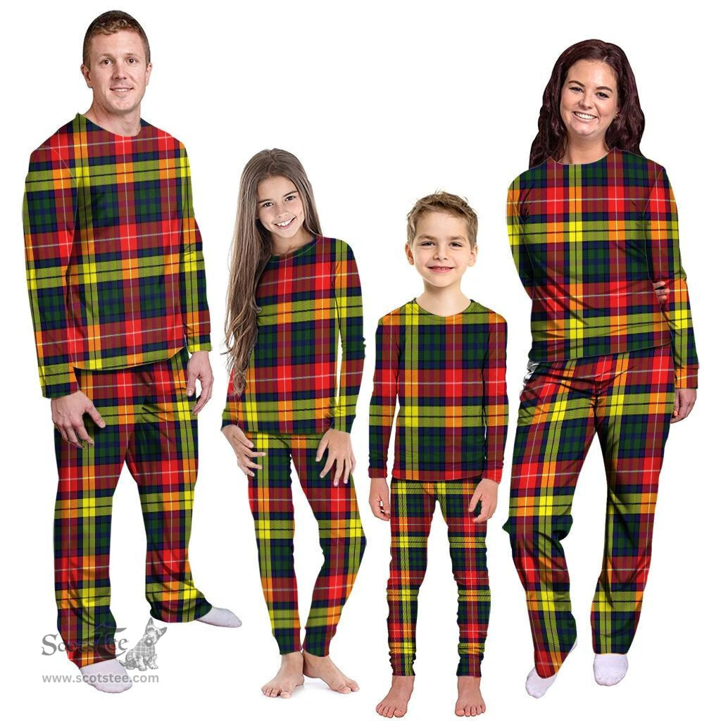 Scottish Dewar Clan Tartan Pyjama Family Set - Classic Scottish Plaid Tartan Plaid