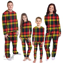 Scottish Dewar Clan Tartan Pyjama Family Set - Classic Scottish Plaid Tartan Plaid