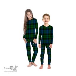 Scottish MacKie Clan Tartan Pyjama Family Set - Classic Scottish Plaid Tartan Plaid
