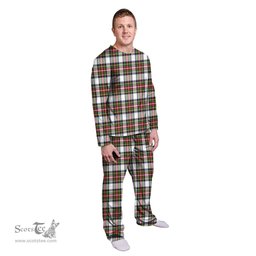 Scottish Stewart Dress Modern Clan Tartan Pyjama Family Set - Classic Scottish Plaid Tartan Plaid
