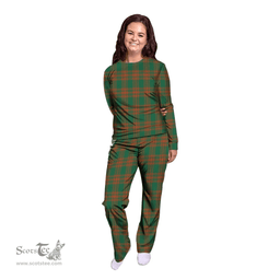 Scottish Menzies Green Ancient Clan Tartan Pyjama Family Set - Classic Scottish Plaid Tartan Plaid
