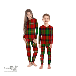 Scottish Fullerton Clan Tartan Pyjama Family Set - Classic Scottish Plaid Tartan Plaid