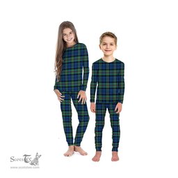 Scottish Baird Ancient Clan Tartan Pyjama Family Set - Classic Scottish Plaid Tartan Plaid