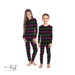 Scottish Logan Modern Clan Tartan Pyjama Family Set - Classic Scottish Plaid Tartan Plaid