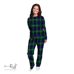 Scottish MacDonald of the Isles Hunting Modern Clan Tartan Pyjama Family Set - Classic Scottish Plaid Tartan Plaid