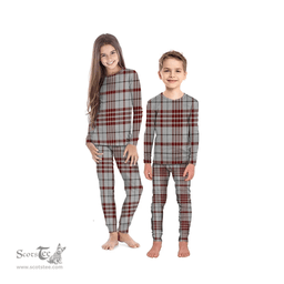 Scottish Clayton Clan Tartan Pyjama Family Set - Classic Scottish Plaid Tartan Plaid