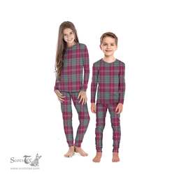 Scottish Crawford Ancient Clan Tartan Pyjama Family Set - Classic Scottish Plaid Tartan Plaid
