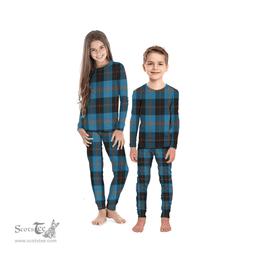 Scottish Garden Clan Tartan Pyjama Family Set - Classic Scottish Plaid Tartan Plaid