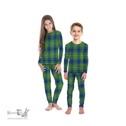 Scottish Johnston Ancient Clan Tartan Pyjama Family Set - Classic Scottish Plaid Tartan Plaid