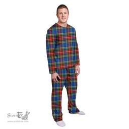 Scottish Bethune Clan Tartan Pyjama Family Set - Classic Scottish Plaid Tartan Plaid