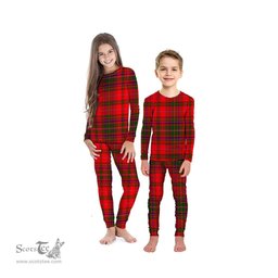 Scottish MacDougall Modern Clan Tartan Pyjama Family Set - Classic Scottish Plaid Tartan Plaid