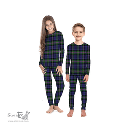 Scottish Baird Modern Clan Tartan Pyjama Family Set - Classic Scottish Plaid Tartan Plaid