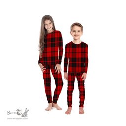 Scottish Hog Clan Tartan Pyjama Family Set - Classic Scottish Plaid Tartan Plaid