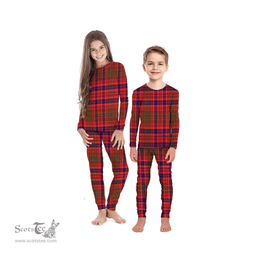Scottish Lumsden Modern Clan Tartan Pyjama Family Set - Classic Scottish Plaid Tartan Plaid