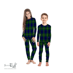 Scottish Johnston Modern Clan Tartan Pyjama Family Set - Classic Scottish Plaid Tartan Plaid