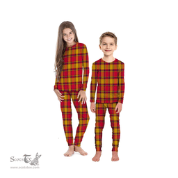 Scottish Scrymgeour Clan Tartan Pyjama Family Set - Classic Scottish Plaid Tartan Plaid